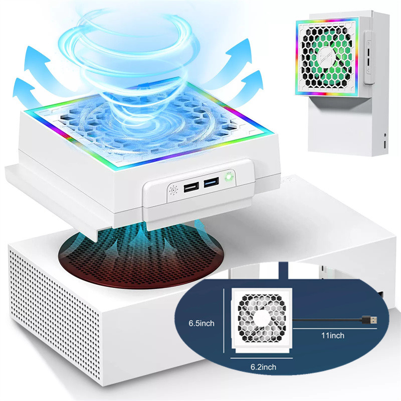 Gaming Console Xbox Series S - LED Cooling Fan Atmosphere Light 3