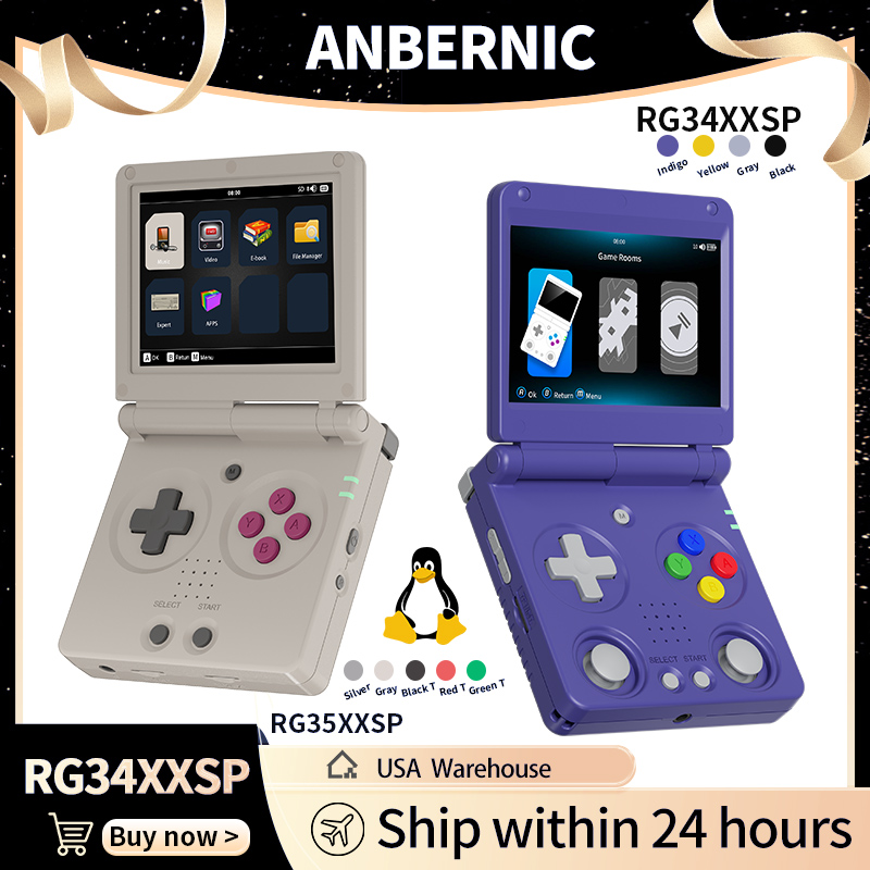 Anbernic RG34XXSP RG35XXSP Fli - Gaming Console For Sale review and price