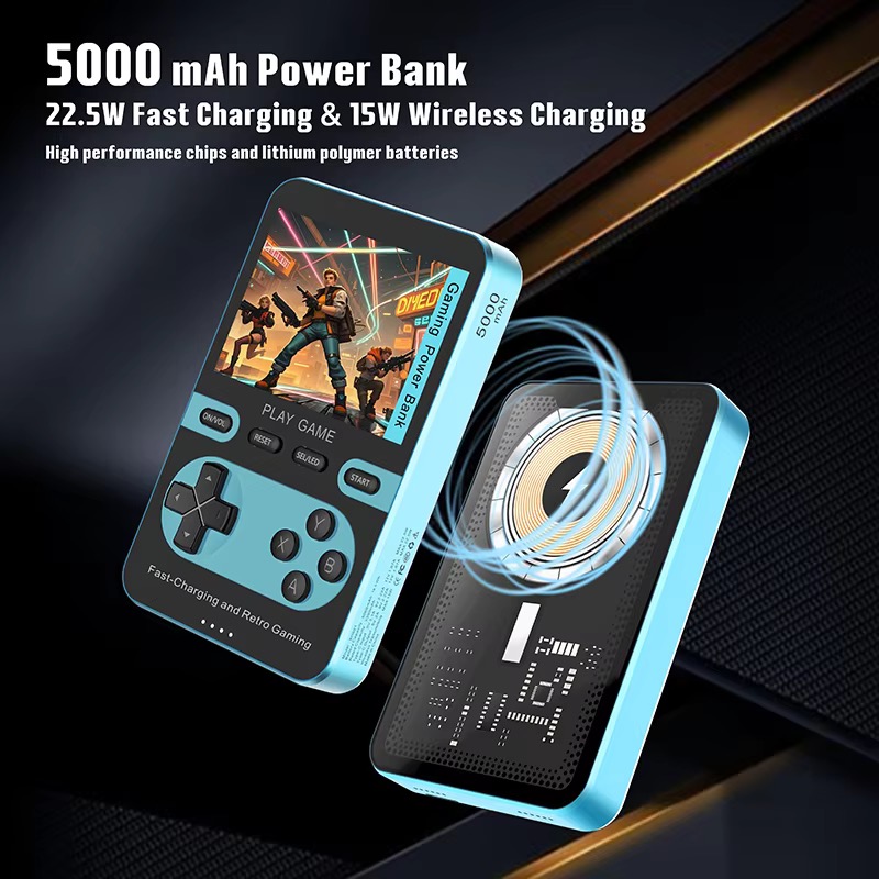 New 5000mah Magnetic Wireless  - Gaming Console Power Bank review and price