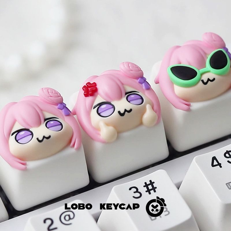 Cute Pink Hair Anime Girl Resi - Gaming Console With Keyboard review and price