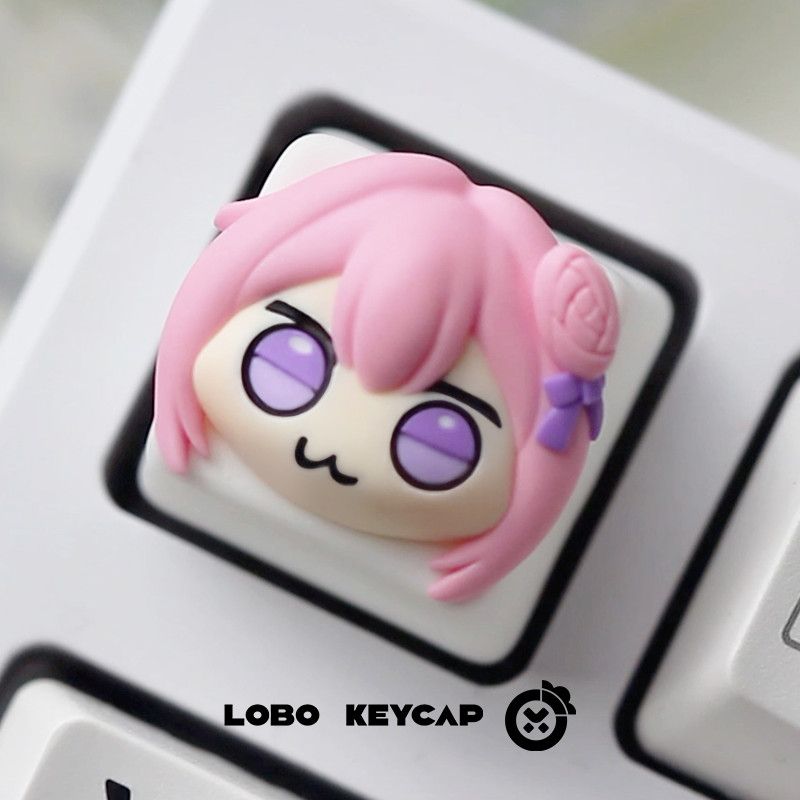 Cute Pink Hair Anime Girl Resi - Gaming Console With Keyboard review and price