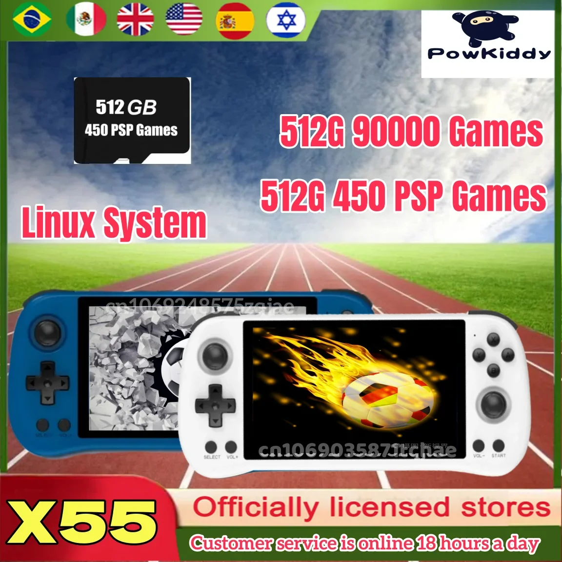 POWKIDDY X55 Retro Handheld Ga - Gaming Console X55 review and price