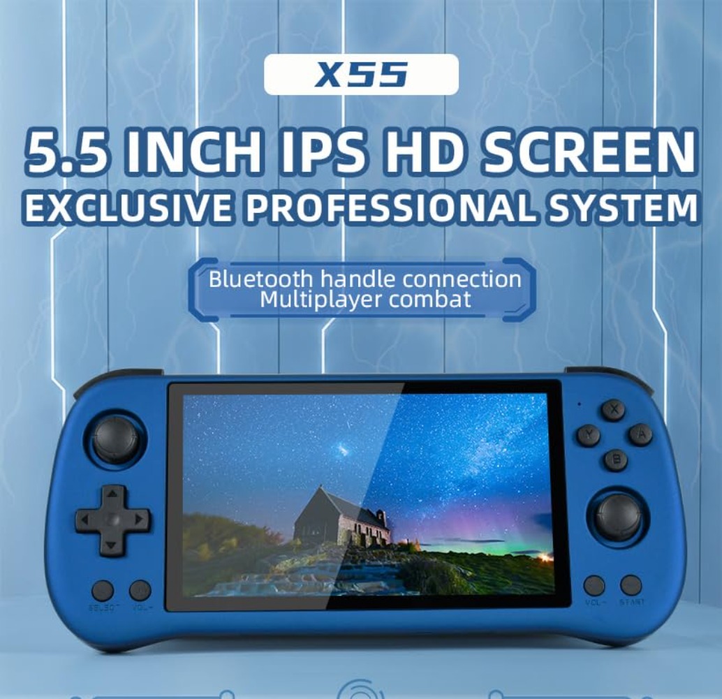 Powkiddy X55 Retro Handheld Ga - Gaming Console X55 review and price