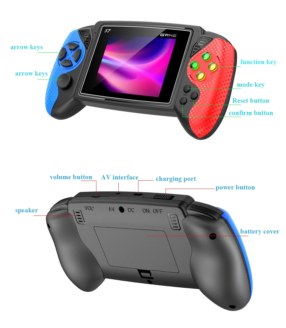 S7 Retro Handheld Game Console - Gaming Console Kids review and price