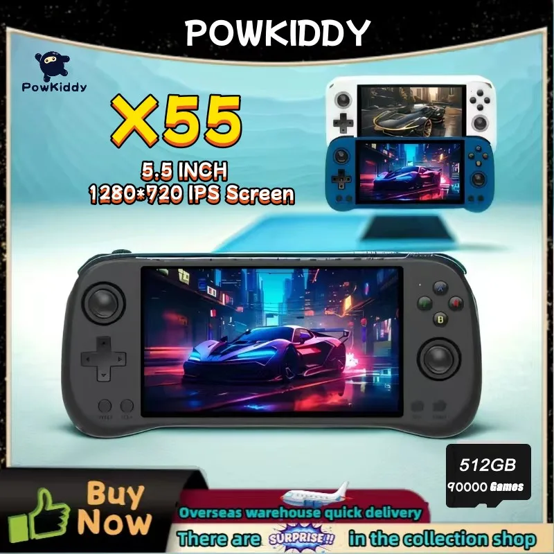 POWKIDDY X55 Handheld Game Con - Gaming Console X55 review and price