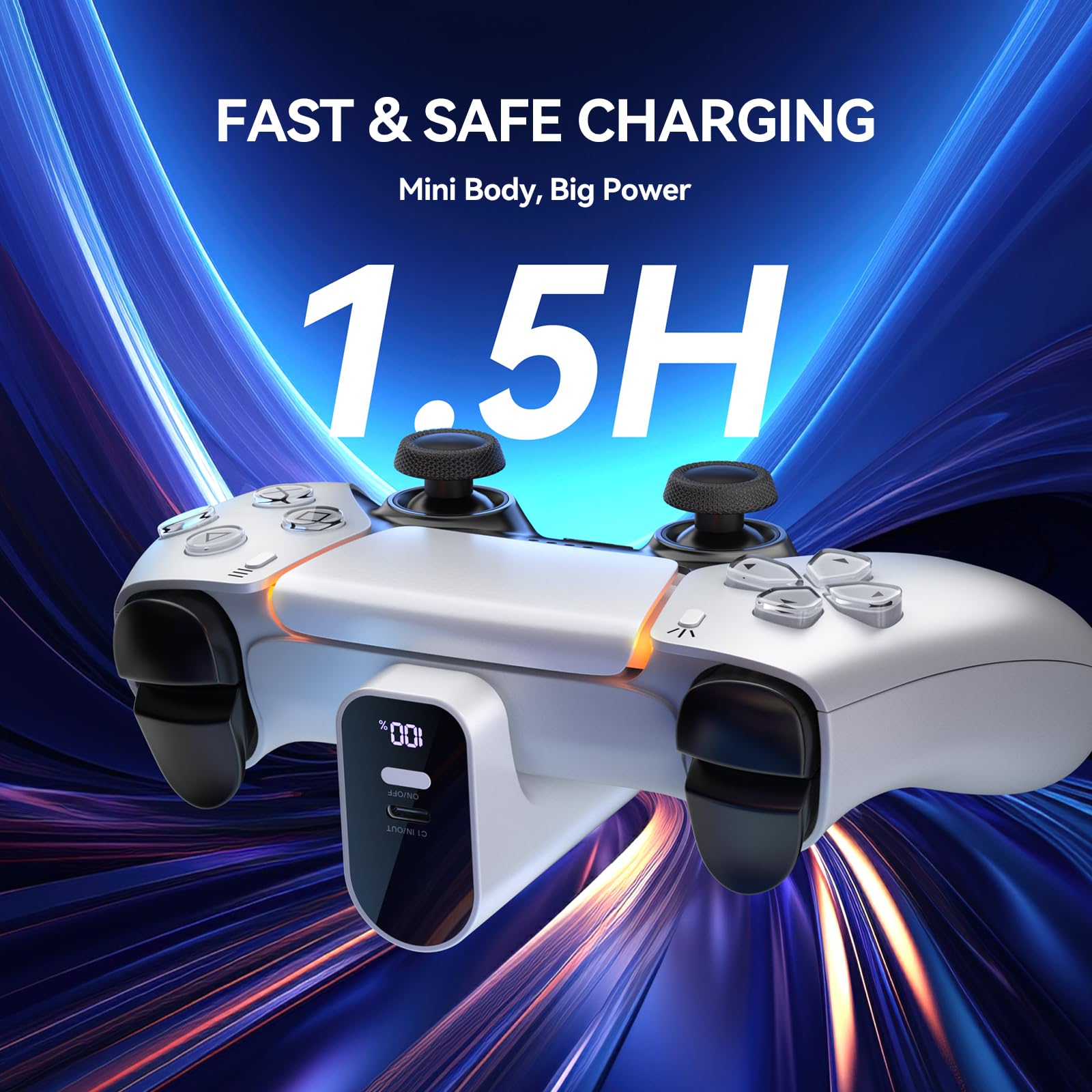 Charger for PS5 Controller, Ba - Gaming Console Power Bank review and price