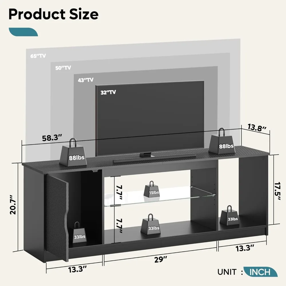 Bestier Led Entertainment Cent - Gaming Console Room review and price