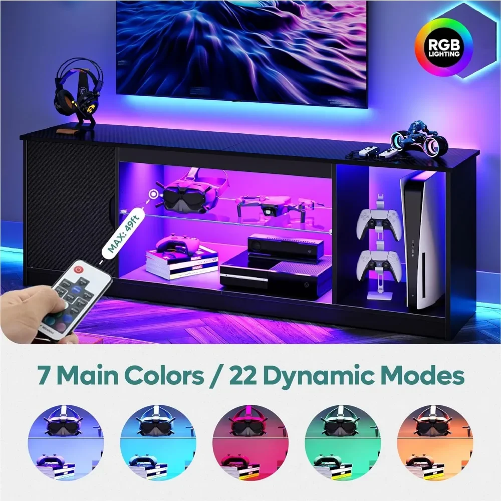 Bestier Led Entertainment Cent - Gaming Console Room review and price