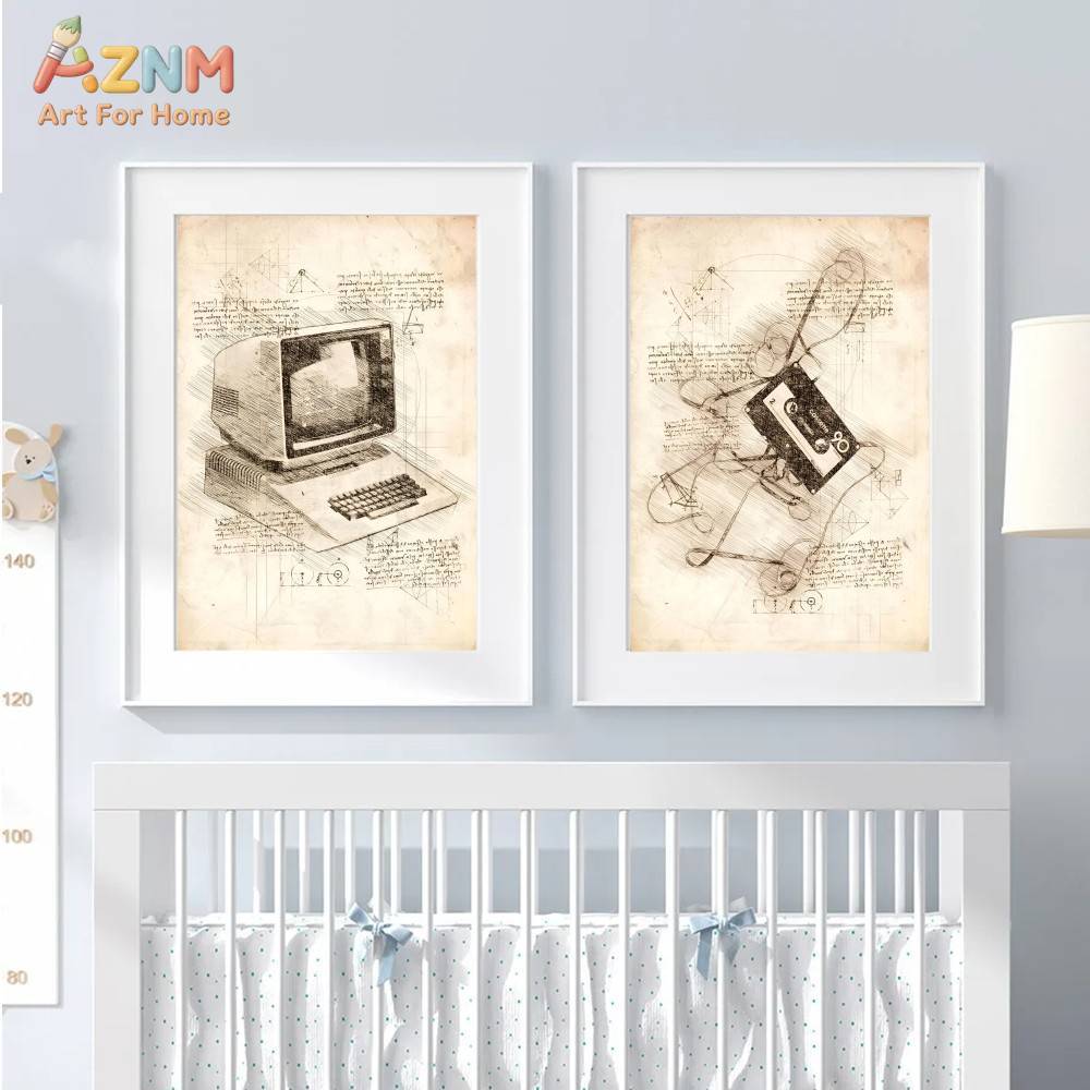 AZNM Vintage Game Console Sket - Gaming Console Room review and price