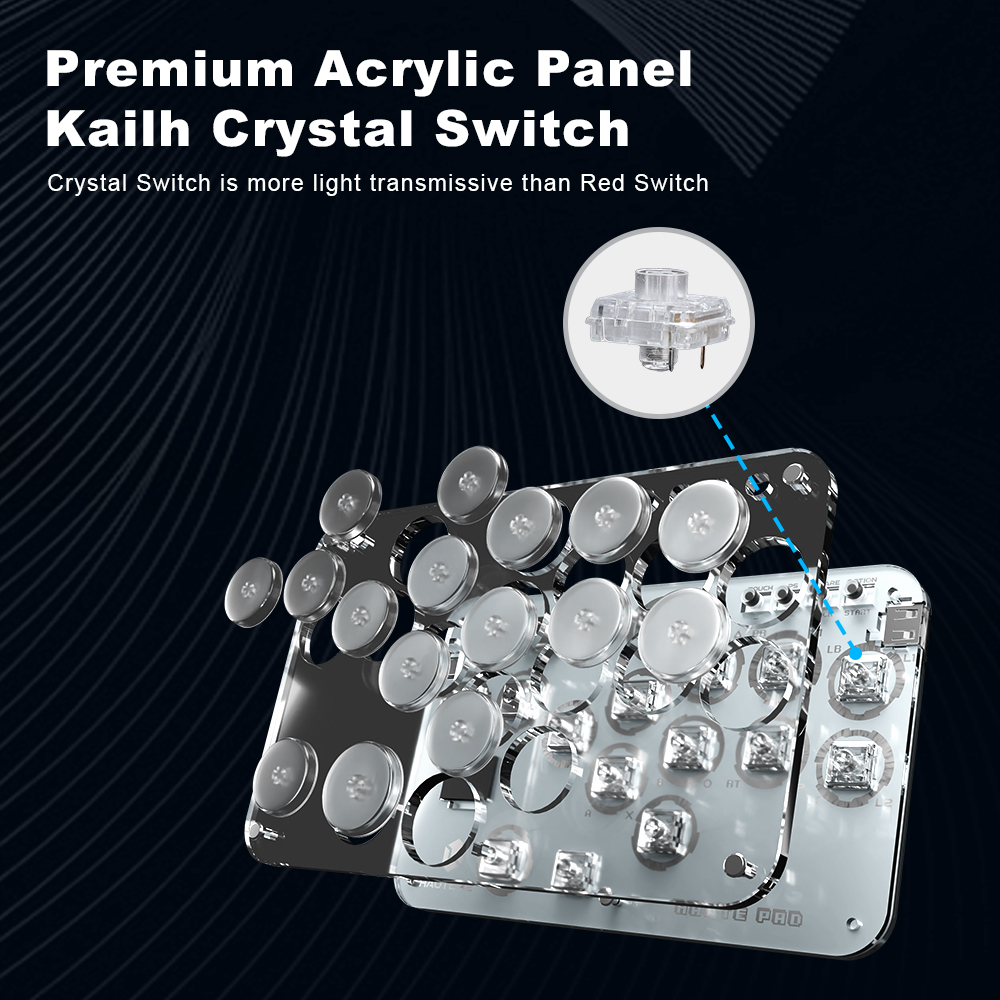 Haute42 Arcade Joystick Hitbox - Gaming Console With Keyboard review and price