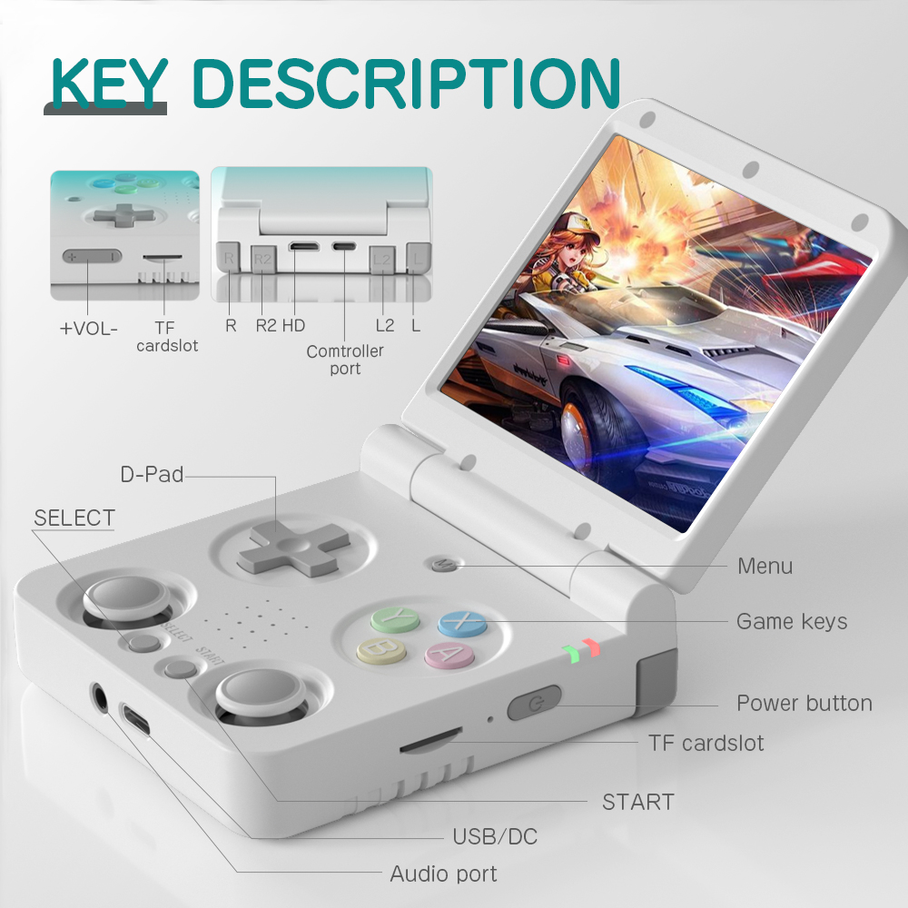 MIYOO Flip V2 Handheld Game Pl - Gaming Console Zone review and price