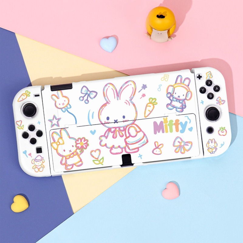 Cute Miffy Gaming Console Prot - Gaming Console Nintendo Switch Oled Model review and price