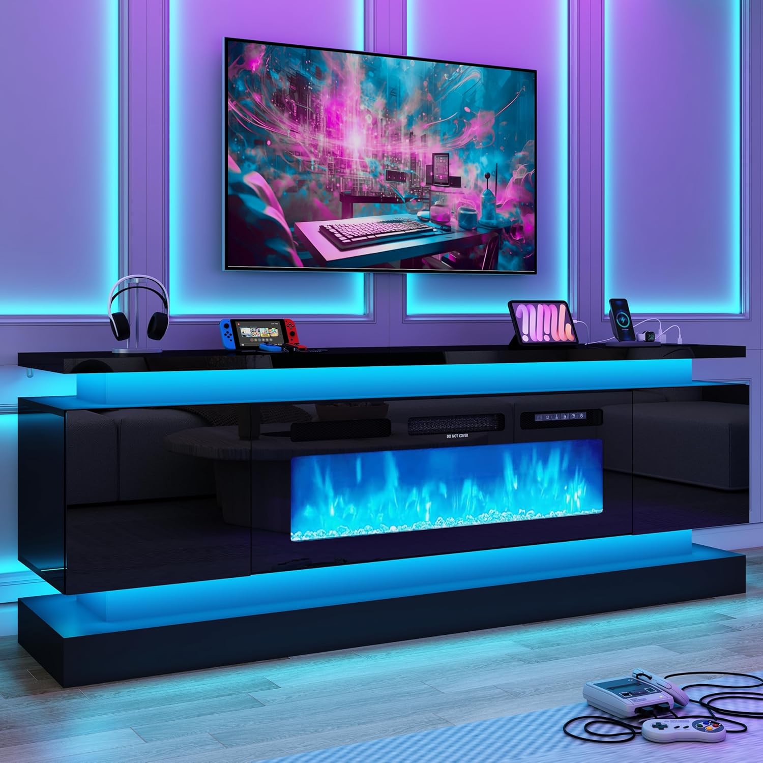 71IN LED TV Stands w/40 inch F - Gaming Console Room review and price