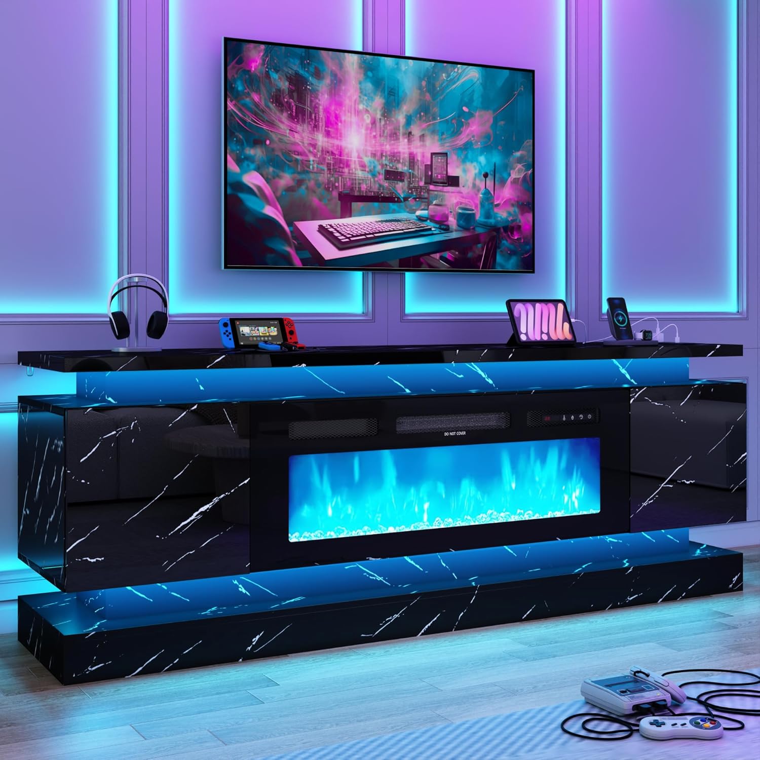 71IN LED TV Stands w/40 inch F - Gaming Console Room review and price